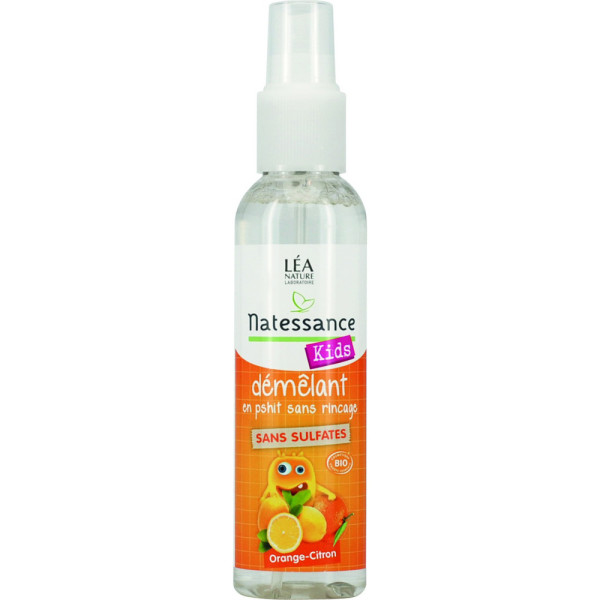 Natessance-Kids Bio Démêlant Organce Citron Shampoo Detangler Organce Lemon