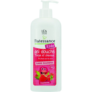 Natessance-Kids Bio Gel Douche Shower Gel Framboise Raspberry